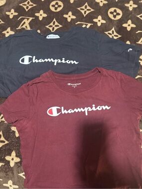 Champion Logo Tee Bundle - Navy & Burgundy